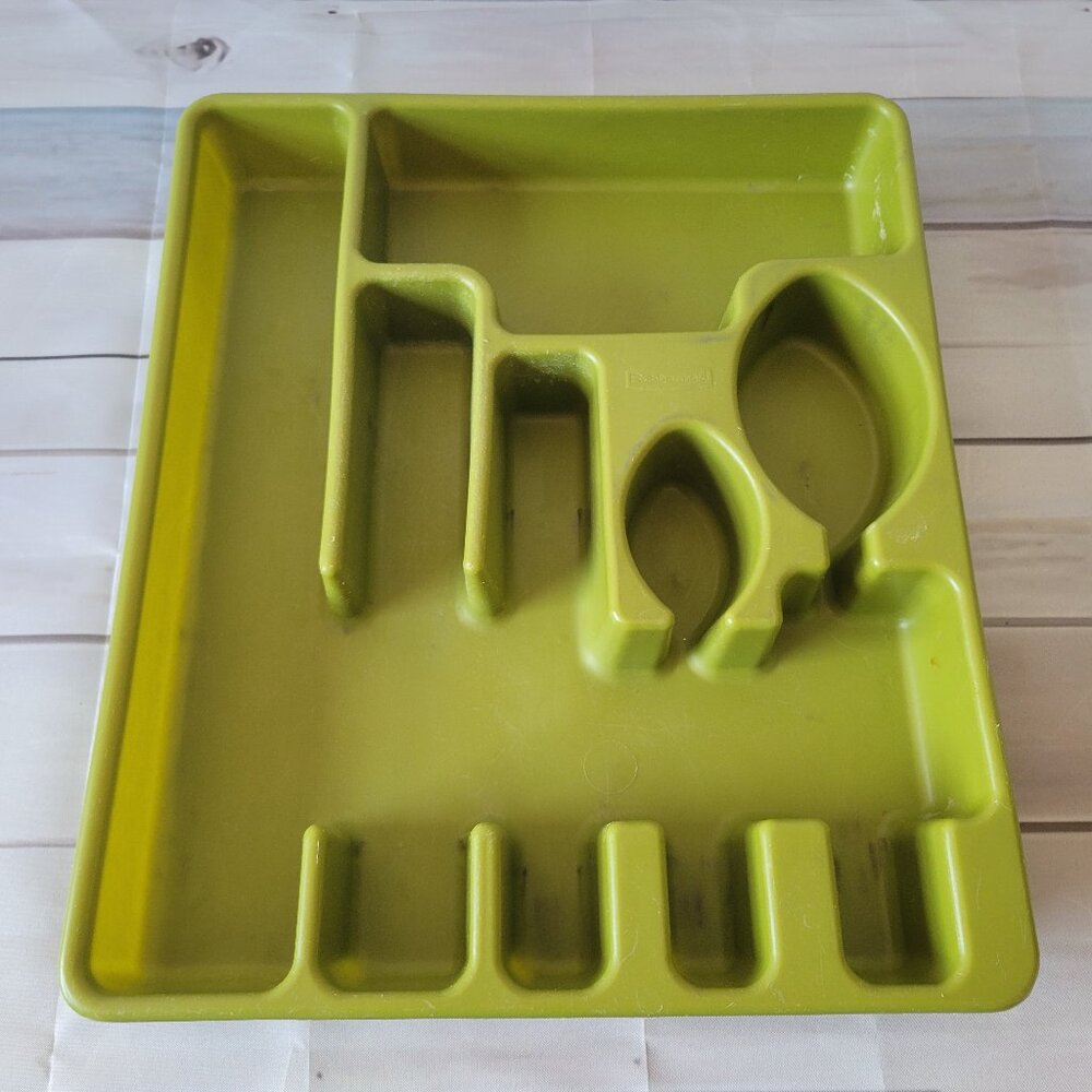 Vintage Rubbermaid Cutlery Tray Flatware Storage Silverware Organizer. Utensil